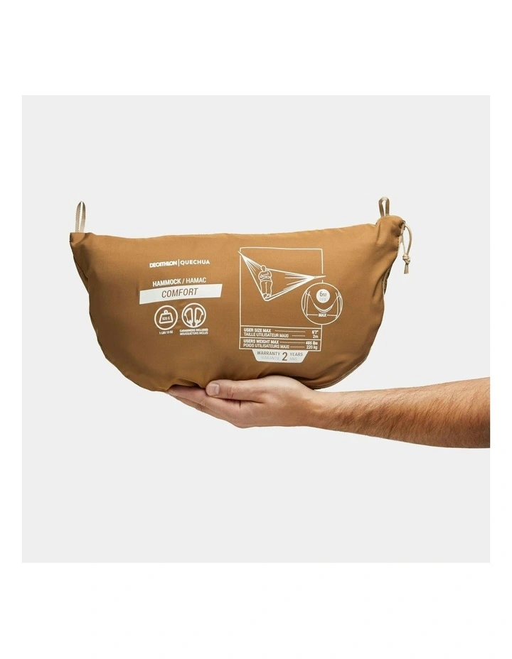 Decathlon Two-Person Hammock Comfort 2 Person 350 x 175cm in Brown image 2