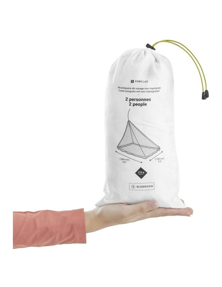 Untreated Travel Mosquito Net 2 Person in White image 6