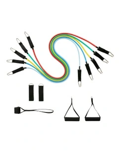 Weight Training Resistance Band Set x 5 in Multi