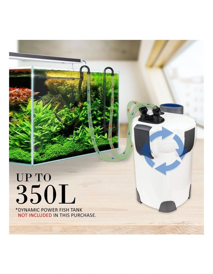 Aquarium UV Light External Canister Filter 1400L/H + Media Kit image 3