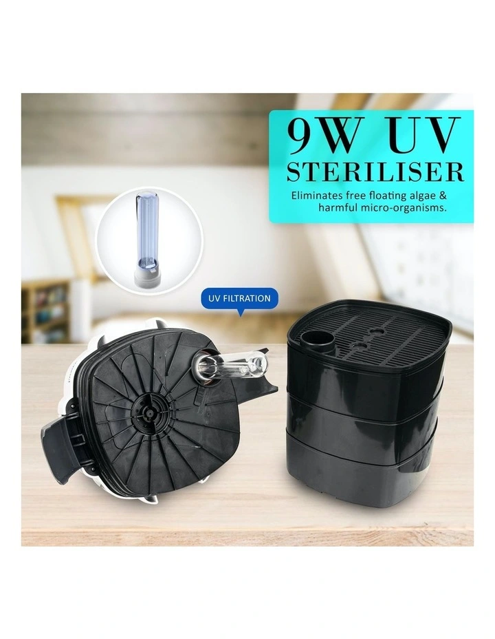 Aquarium UV Light External Canister Filter 1400L/H + Media Kit image 5