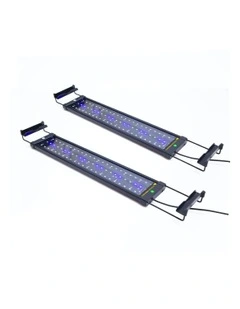 Aquarium Tank Blue White LED Light 11W 50-70cm 2 Set