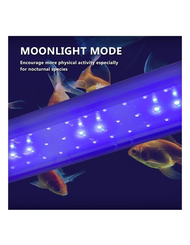 Aquarium Tank Blue White LED Light 11W 50-70cm 2 Set image 4