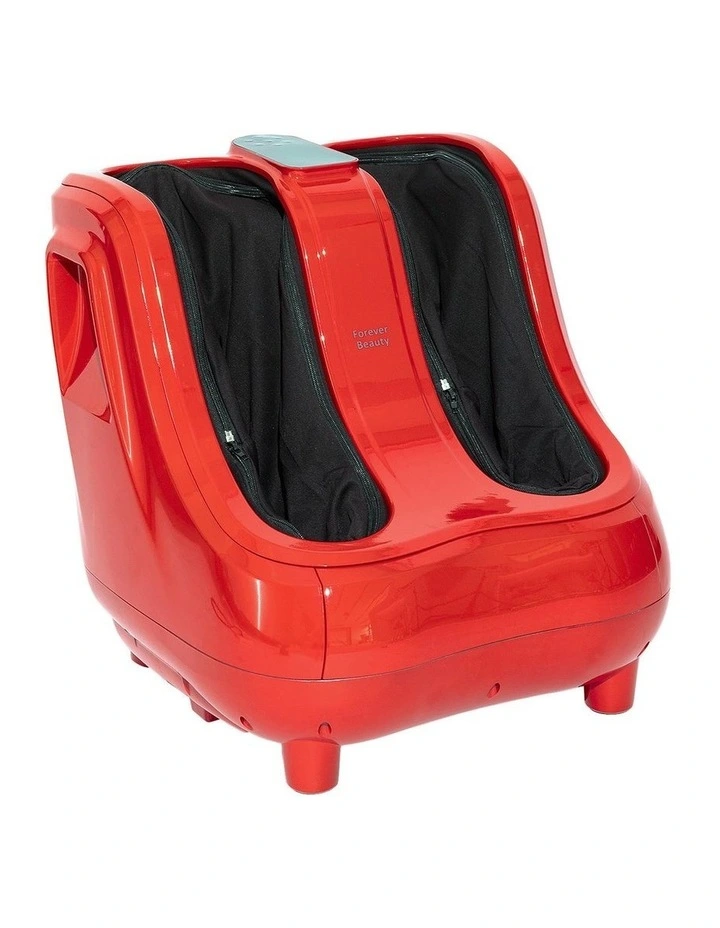 Shiatsu Remote Control Foot and Calf Massager in Red image 1