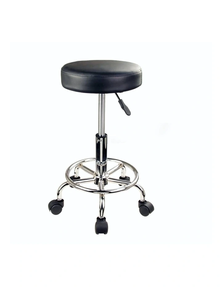 2 Set Barber Lift Stool in Black image 3