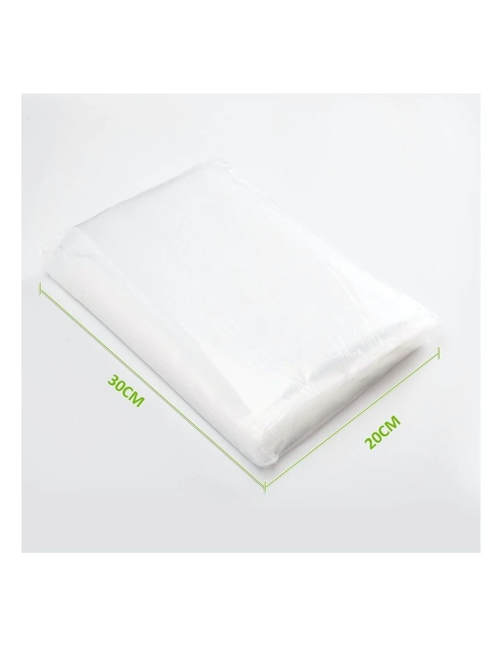 100 X Vacuum Food Sealer Bag 20cm x 30cm in White image 3