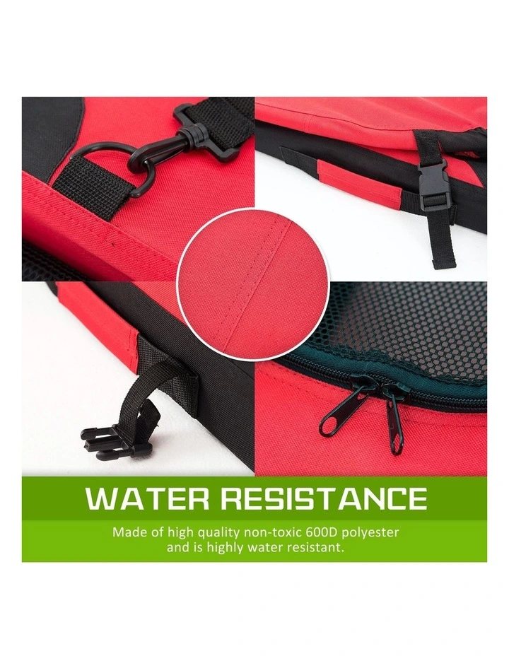 Portable Soft Pet Crate L in Red image 3