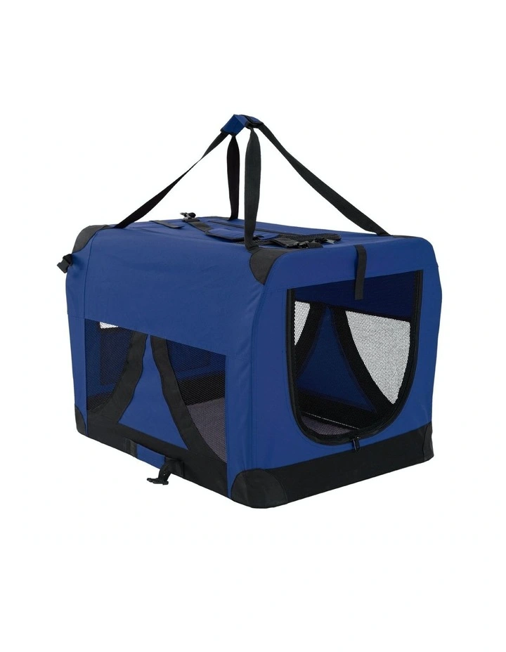 Portable Soft Pet Crate XL in Blue image 1