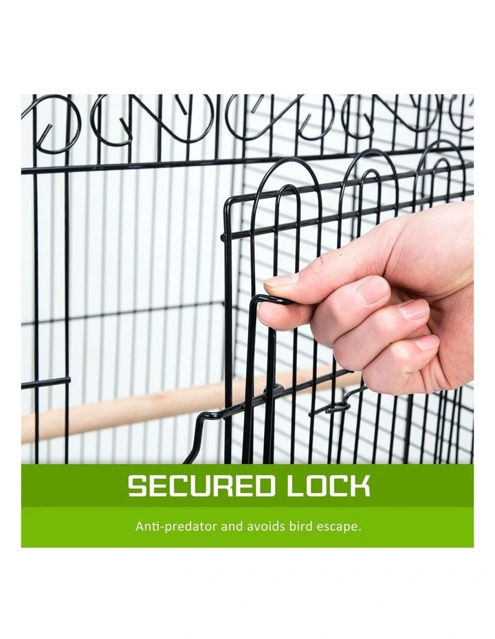 Parrot Aviary Soprano 164cm Bird Cage in Black image 3