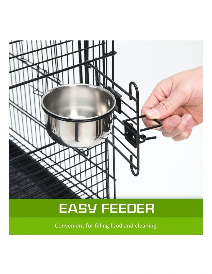 Parrot Aviary Soprano 164cm Bird Cage in Black image 6