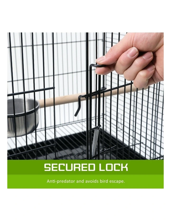 Bird Cage Parrot Aviary Alto 145cm in Black image 3
