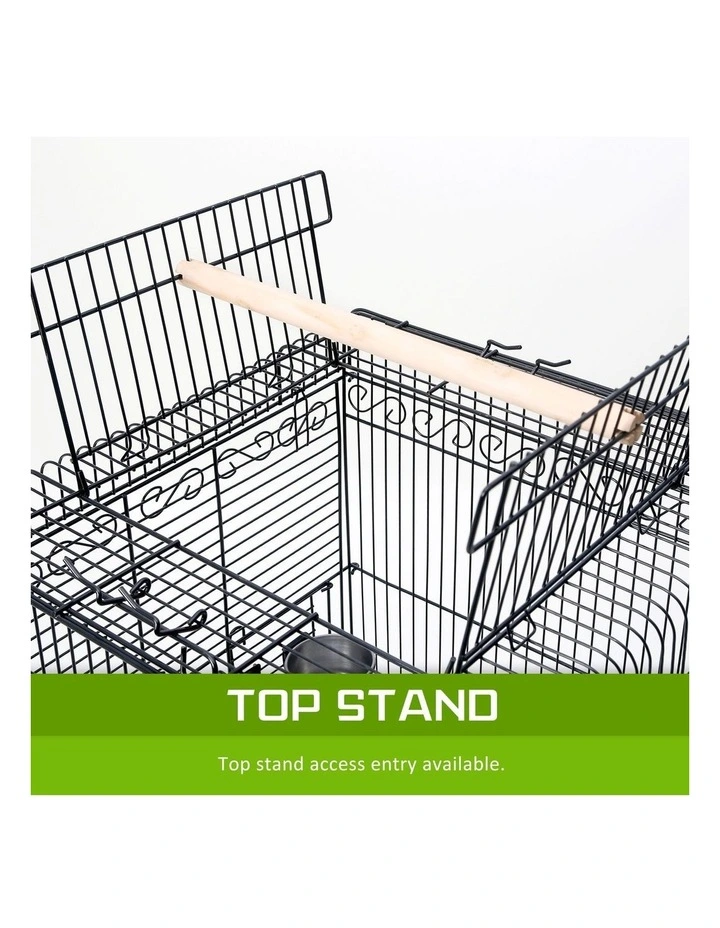 Bird Cage Parrot Aviary Alto 145cm in Black image 5