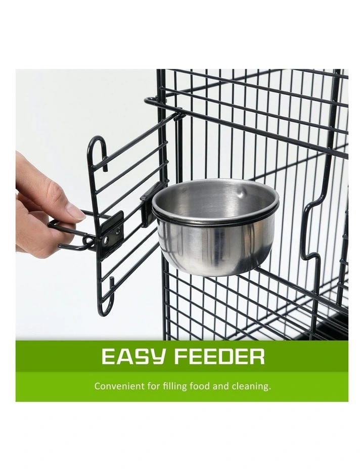 Bird Cage Parrot Aviary Alto 145cm in Black image 6