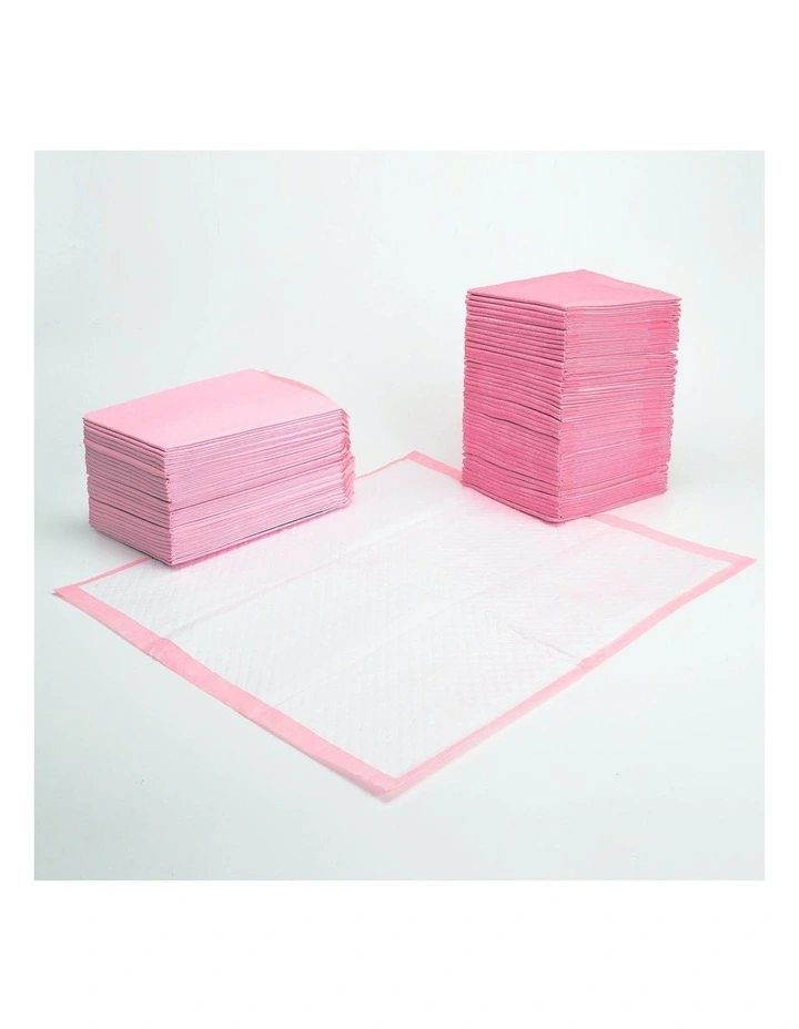 100 Pieces Dog Cat Training Toilet Mat Pads in Pink image 4