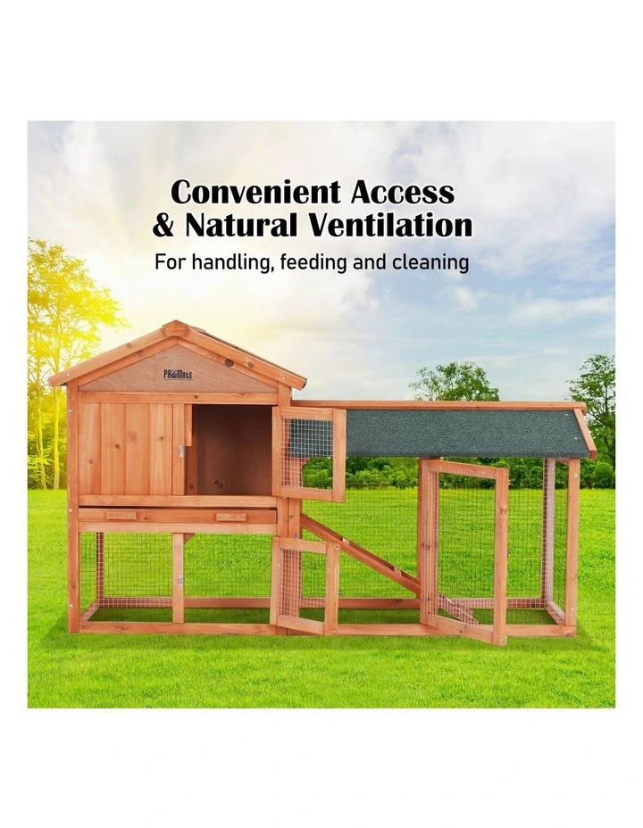 2 Storey Pet Hutch 148x44x84.5cm in Orange image 2