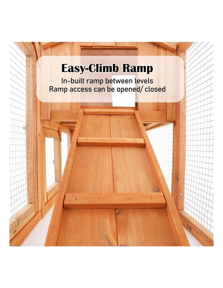 2 Storey Pet Hutch 148x44x84.5cm in Orange image 5