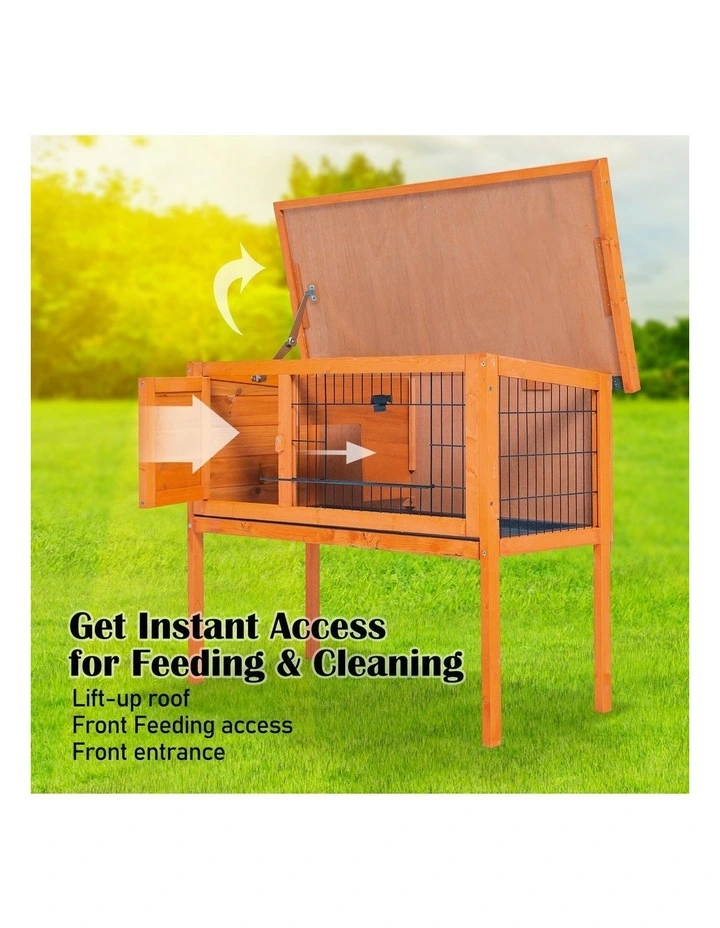 Standing Pet Hutch 91x45x70cm in Orange image 6