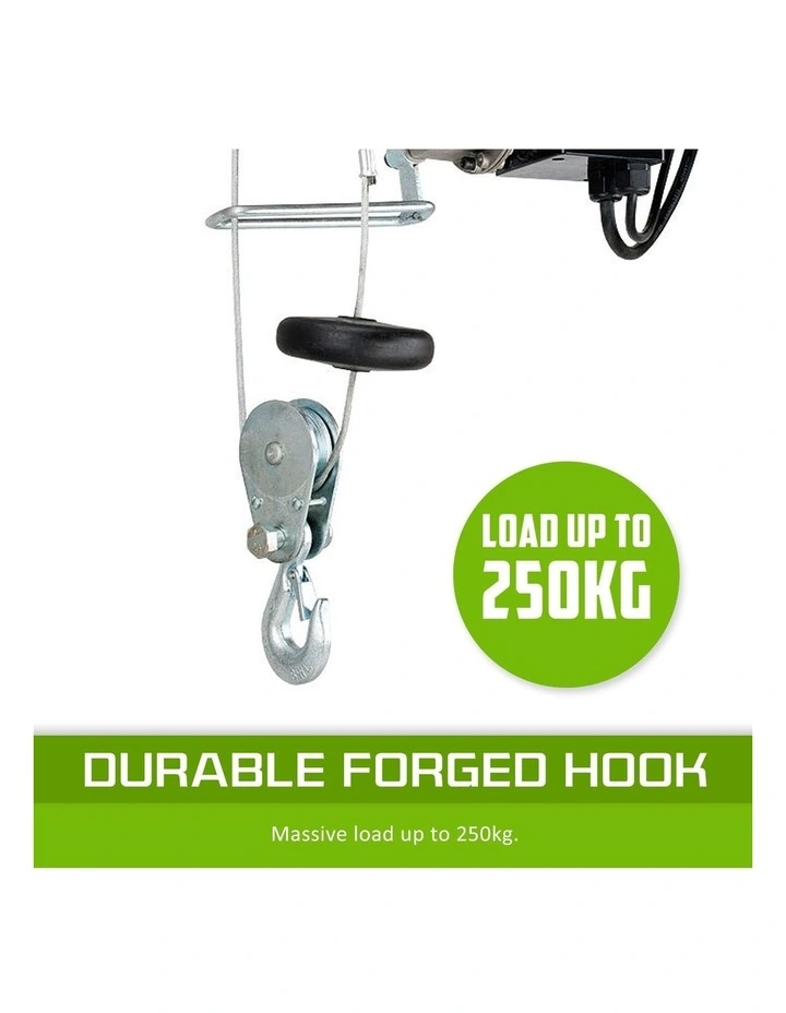 Electric Hoist Remote Chain Lift 240V 510w 125/250kg image 5