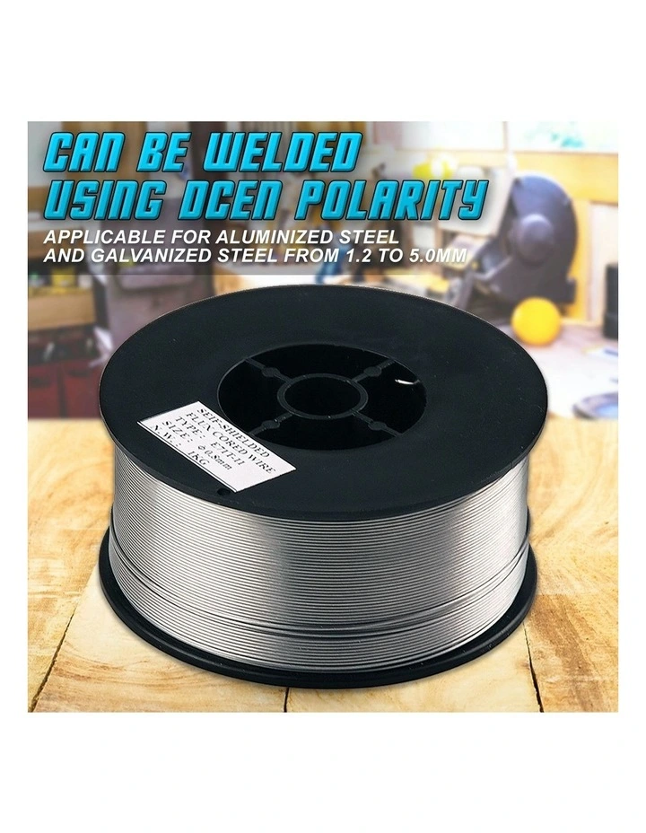 Gasless MIG Welding Wire E71T-11 Flux Cored 0.8mm 4 Pack in Silver image 2