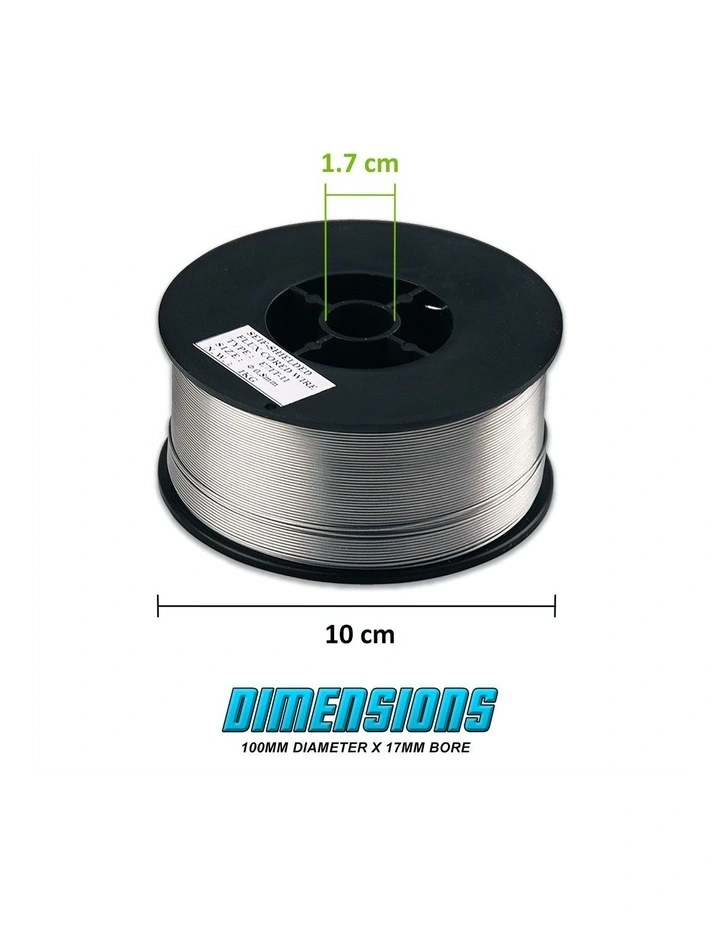 Gasless MIG Welding Wire E71T-11 Flux Cored 0.8mm 4 Pack in Silver image 3