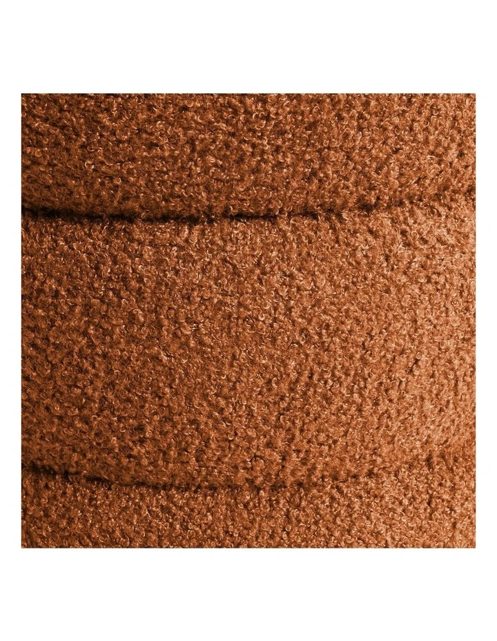 Round Stacked Ottoman Stool 38cm in Orange image 7