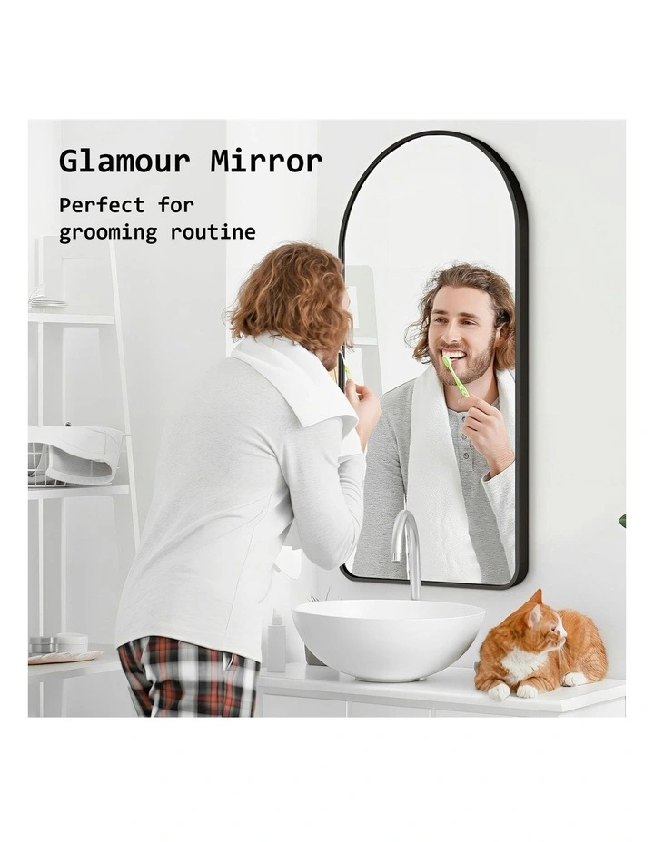 Aluminum Frame Makeup 2 Set 50x100cm in Black image 7