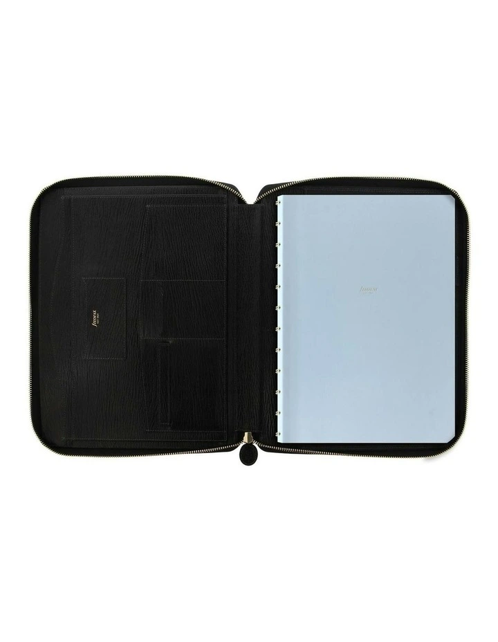 Chester A4 Zip Folio in Black image 3