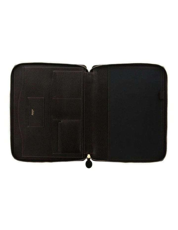 Chester A4 Zip Folio in Brown image 2