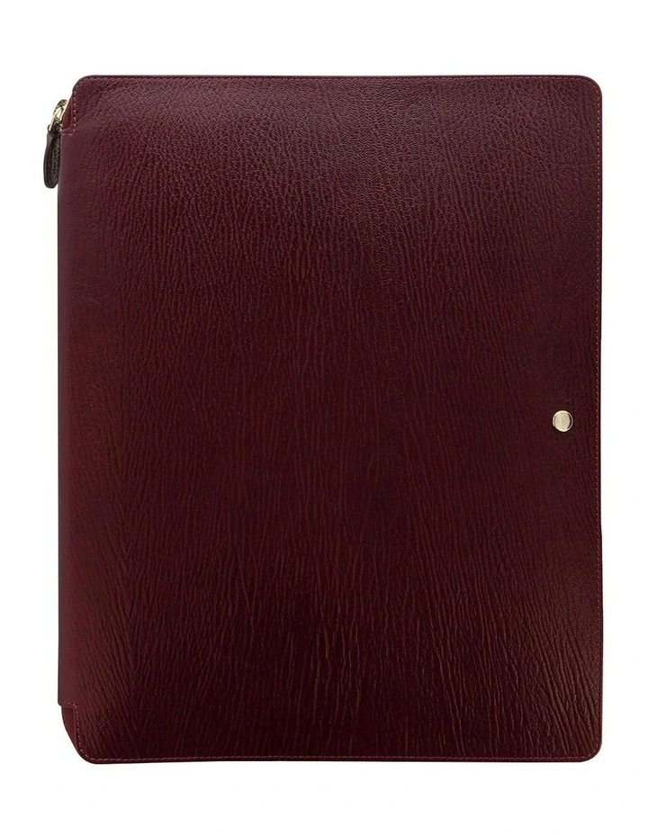 Chester A4 Zip Folio in Red image 1