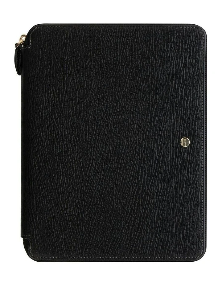 Chester A5 Zip Folio in Black image 1