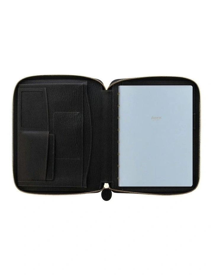 Chester A5 Zip Folio in Black image 3
