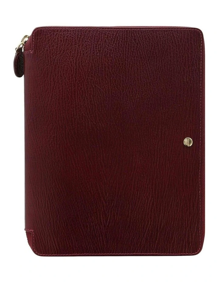 Chester A5 Zip Folio in Red image 1