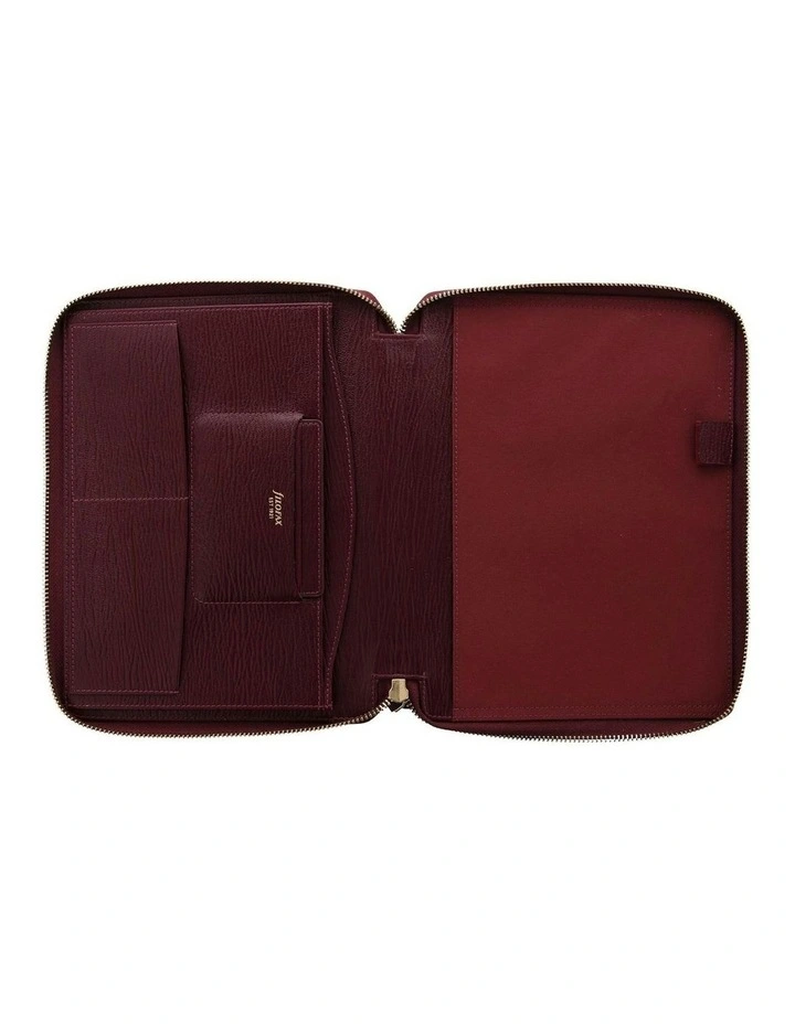 Chester A5 Zip Folio in Red image 2