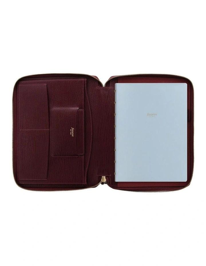 Chester A5 Zip Folio in Red image 3