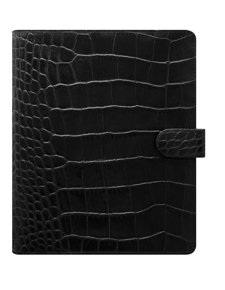 A5 Classic Croc Organiser Ebony image 1