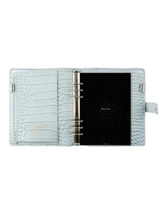 A5 Classic Croc Organiser in Silver Mist