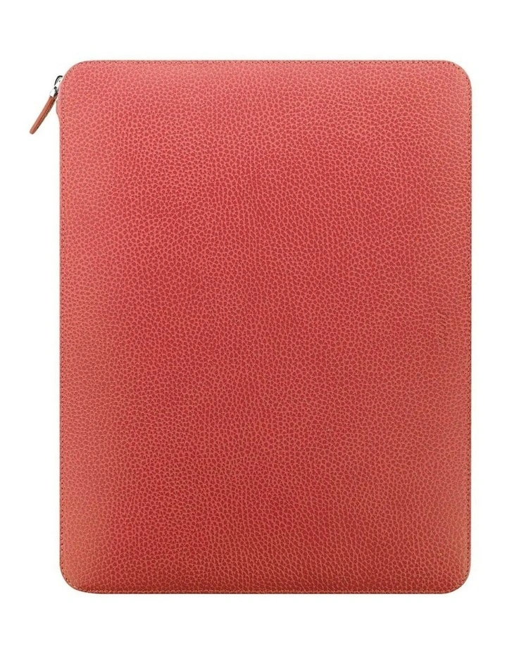 A4 Finsbury Zip Folio in Coral image 1