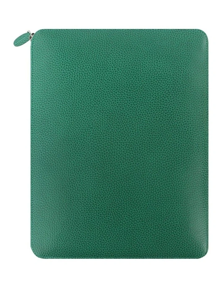 A4 Finsbury Zip Folio in Forest Green image 1