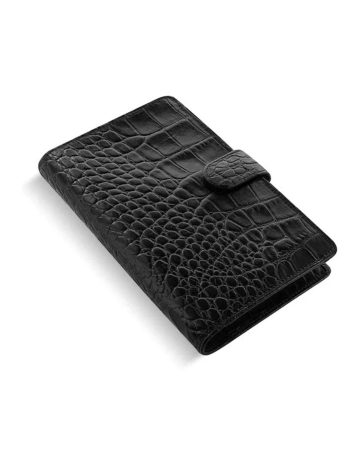 Personal Com Classic Croc Organiser in Ebony image 2