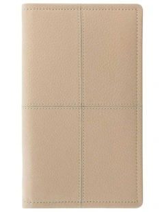 Classic Stitch Soft Travel Wallet in Peach