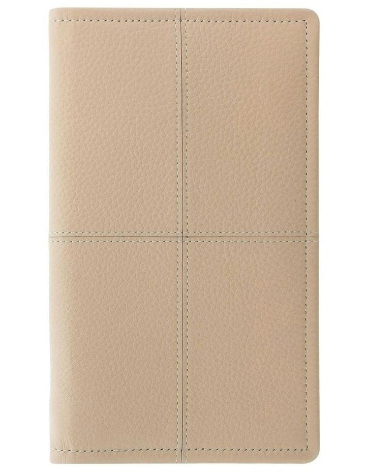 Classic Stitch Soft Travel Wallet in Peach image 1