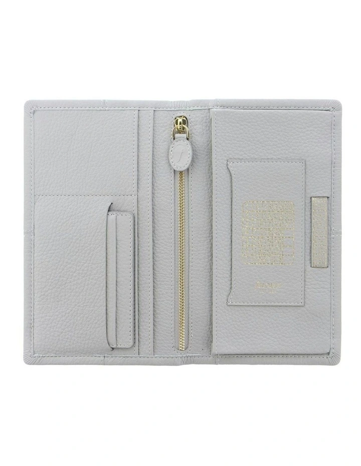 Classic Stitch Soft Travel Wallet Grey image 2