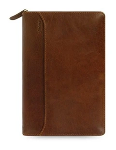 Personal Lockwood Zip Organiser in Cognac