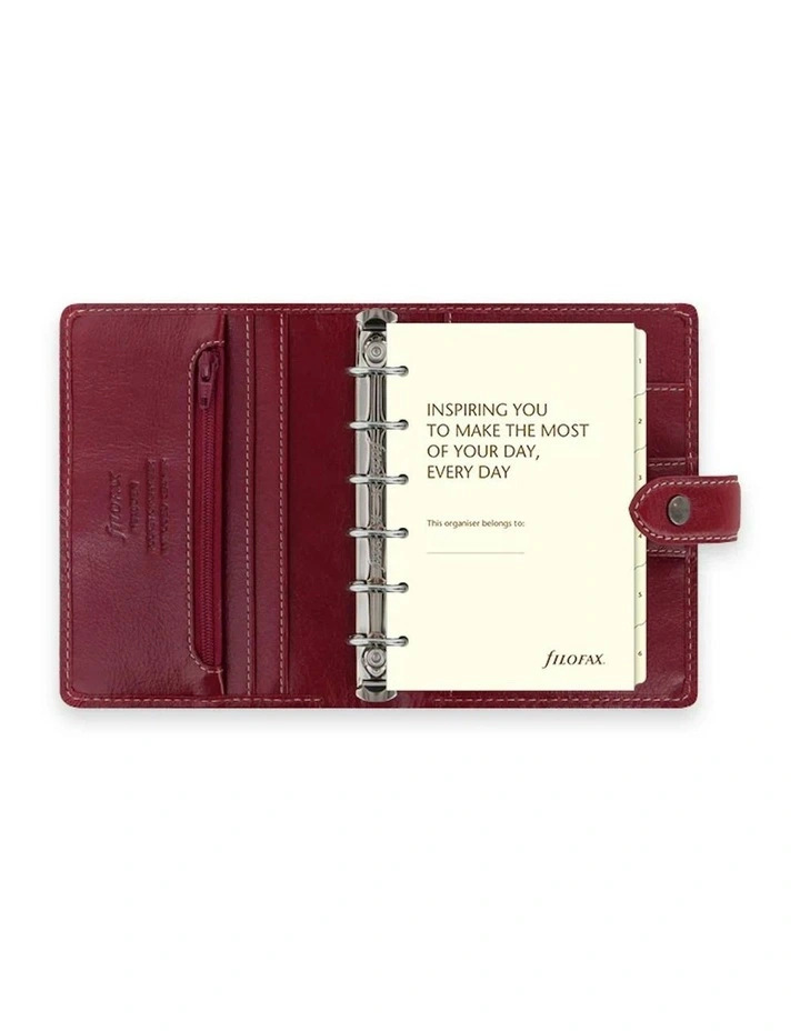 Pocket Malden Organiser in Burgundy image 2
