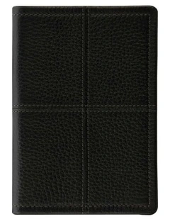 Classic Stitch Soft Passport Cover  in Black