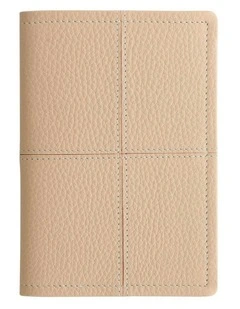 Classic Stitch Soft Passport Cover in Peach