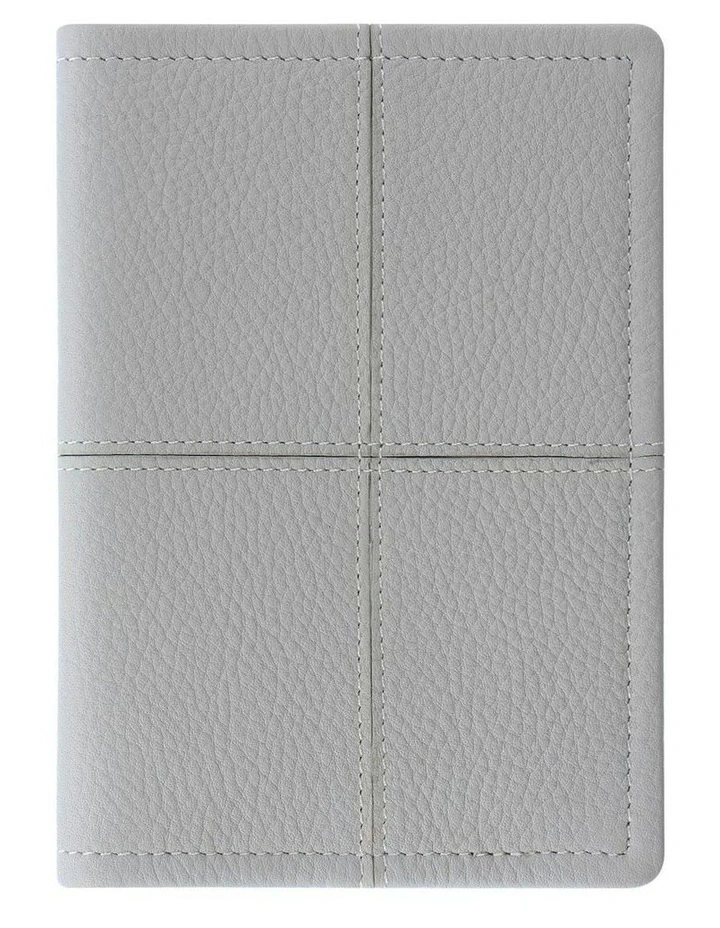 Classic Stitch Soft Passport Cover in Grey image 1