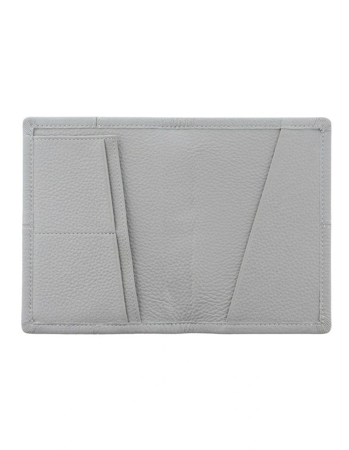 Classic Stitch Soft Passport Cover in Grey image 2