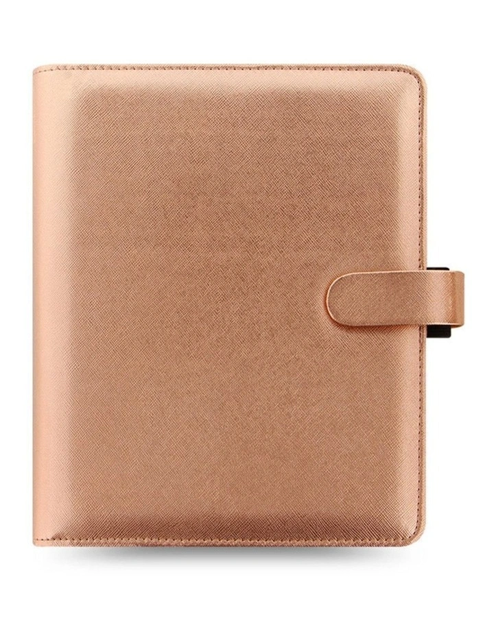 A5 Saffiano Organiser in Rose Gold image 1
