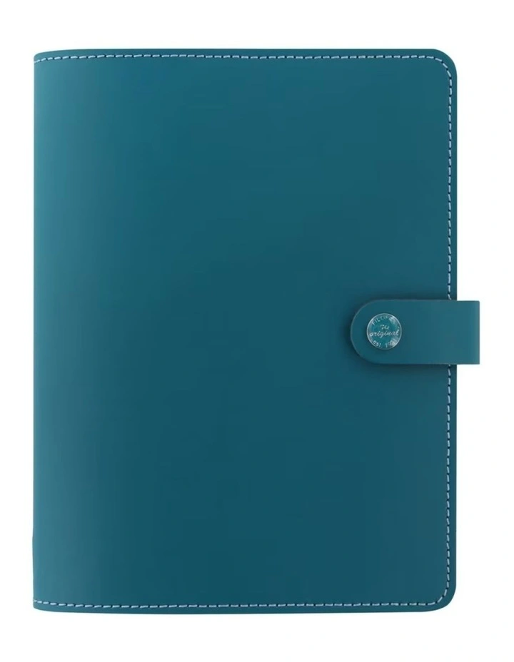 A5 The Original Leather Folio in Dark Aqua image 1